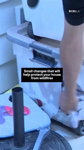 CBS LA on Instagram: "Robert Villa has spent 25 years as a Southern California firefighter and now works with homeowners who want to reduce their risks. He talked to us as part of our Ready SoCal coverage, a comprehensive guide that will help you get prepared for natural disasters. One hazard he sees all the time is trash bins being too close to the home. He said a simple way to reduce the risk is to keep them at a distance from the home or any other structure. Anything flammable touching your h