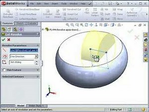 SolidWorks 2008 - Aula Geometria de Revolução