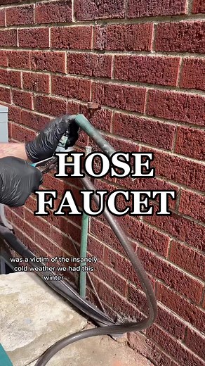 fixing an outdoor hose faucet #plumbing #fyp