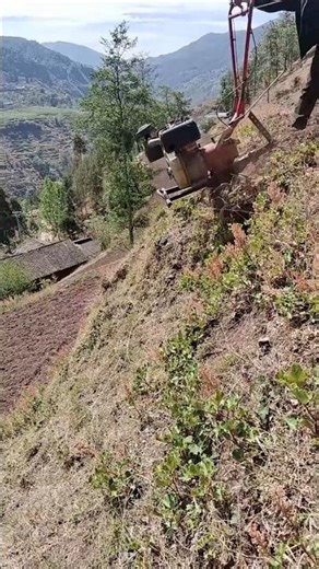 Master Class: How to Move a Power Tiller Down a 60-Degree Slope.