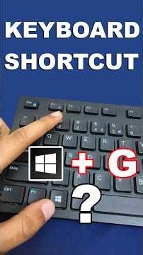 Top secret keyboard shortcut key, Windows inbuilt screen recorder #reels #youtubeshorts