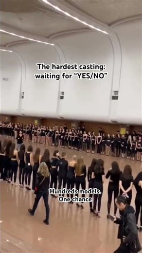 The hardest casting: waiting for “YES / NO” Hundreds models.One chance #modeling #usa #america