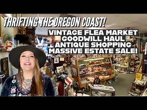 MARKET DAY + GOODWILL SHOPPING + 50% OFF AT MASSIVE ESTATE SALE! | Thrift With Me | Goodwill Haul