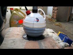 Ölwechsel selber machen Öl absaugen bei Mercedes C Klasse W203 MoPf mit Pela 6000