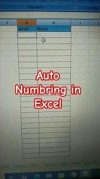 Auto Numbring in excel using Formula। serial number formula।#exceltricks #excelformula