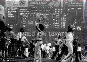 On this day in 1979, it's ‘Disco Demolition Night’ at Comiskey Park, where the White Sox and Tigers are playing a doubleheader. The plan is to blow up a bunch of disco albums between games, but it goes horribly wrong when fans become unruly and rush the field, forcing the White Sox to forfeit the second game. #monstersofrock #rock #rockandroll #live #radio #otd #video #metal #onthisday #concert #classicrock #heavymetal #music #rocknroll #album #discosucks | MONSTERS OF ROCK