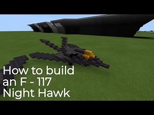 Minecraft tutorial - How to build the F-117 Nighthawk