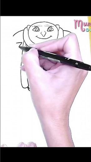 🖤 Como Dibujar Gru | Mi Villano Favorito 4 | Paso a Paso
