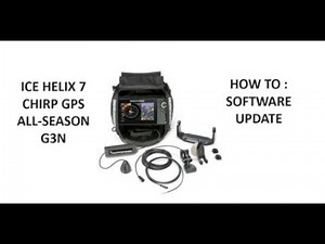 Software Update : Humminbird Ice Helix 7 Chirp GPS Al ll Season #howto #update #fishing #diy #new
