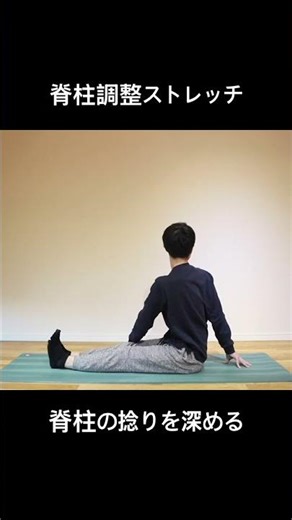 【脊柱調整ストレッチ】 ヨーガ・ピラティス：ボディワーク #shorts