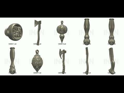 Ultimate CNC Router STL Files Collection Christmas Knife Scales Wood Carving mp4