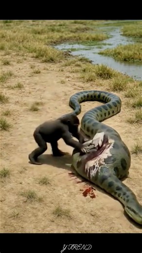 smart gorillas using tools 😮 #youtubeshorts #viral