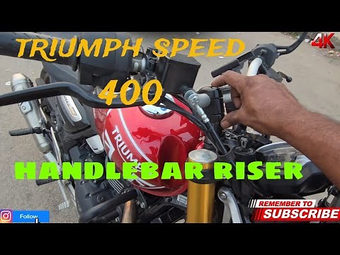 HOW TO INSTALL TRIUMPH SPEED 400 HANDLEBAR RAZORS #triumph #speed400