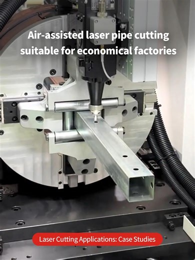 What is laser processing with compressed air? In short, it uses compressed air as the assist gas for laser cutting, welding and other processing.It effectively removes molten slag, controls temperature, and greatly reduces consumable costs. Suitable for carbon steel, stainless steel, acrylic, wood and other common materials, balancing efficiency and economy, it is a practical solution for factories to improve production efficiency. #LaserCuttingTechnology #AirAssistCutting #LaserEquipment #Indus