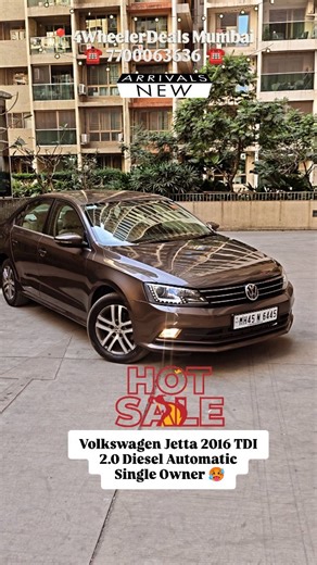 4WheelerDeals Used Cars in Mumbai🚘 on Instagram: "🚘 Not Just a Car. It’s a Class Statement. 💎 2016 Volkswagen Jetta 2.0 TDI Highline DSG Where German engineering 🇩🇪 meets executive elegance ✨ 💊 Doctor Owned | Single Owner ⚙️ 2.0L TDI | DSG Automatic with Paddle Shifters 🔥 Power when you need it, comfort when you want it ⛽ 25 KMPL – Performance that doesn’t compromise Luxury you feel, presence you notice 👑 Leather interiors • Electric seats • LED DRLs • Mac Wheels This isn’t driven — it’s