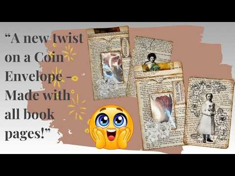 Junk Journal Coin Envelope DIY ✂️ Window Detail + Bonus Pocket!
