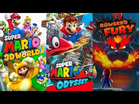Super Mario 3D World + Super Mario Odyssey + Bowser's Fury - 100% Full Game Walkthrough