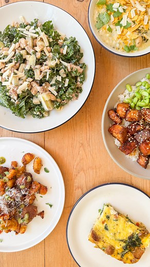 caroline chambers on Instagram: "#Ad Comment PLAN to get the full meal plan with recipes and groceries you can get from @wholefoods, @Amazon, and @amazonfresh. I picked up my ingredients at Whole Foods Market and stocked up on my pantry essentials on Amazon.com to get delivered right to my doorstep! breakfast: chicken sausage, spinach, and white cheddar egg bake lunch: good-all-week chef chop salad dinner 1: creamy chicken enchilada stew dinner 2: teriyaki salmon bowls dinner 3: sheet-pan gnocch