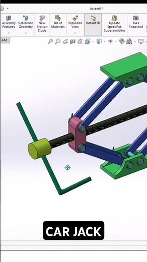 CAR JACK DESIGN IN SOLIDWORK | PART ASSEMBLY STEP BY STEP FULL EXPLAINE | #solidworks