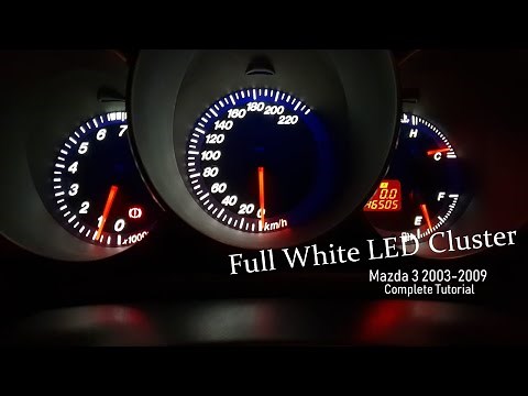 Mazda 3 LED lights PLCC SMD dashboard replacement [Tutorial]