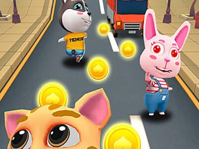 Talking Cat Gold Run 🕹️ Online Game | Gameflare.com