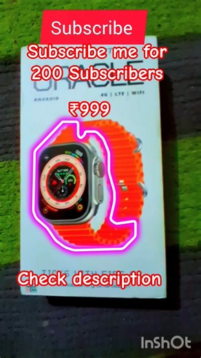 Firebolt oracle 4g smart watch with camera 📷