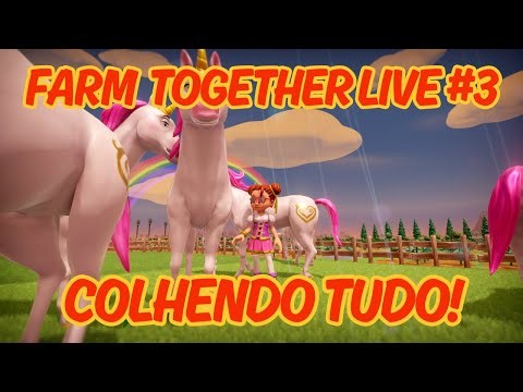 LIVE #3 Farm Together 🌾🔥 Colheita Geral! Tudo Que Plantamos Ontem Está Pronto!