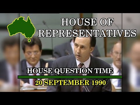 House Question Time - 20 September 1990 (Paul Keating as Acting Prime Minister)