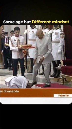 At over 125 years of age, Swami Sivananda washonoured with the Padma Shri for ....