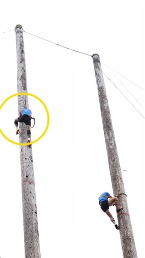 Fastest Rope Climb Ever Recorded 😱