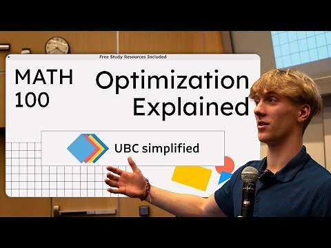 Optimization Explained in Under 3 Minutes | UBC MATH 100