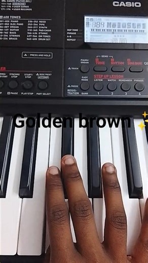 Pov:playing GOLDEN BROWN #piano #shorts #pianocover