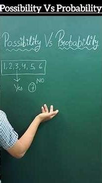 Possibility Vs Probability #maths #education #knowledge #learn #learning #govtexam #basics