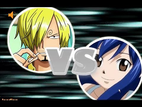 Fairy Tail Vs One Piece 1.0 - Sanji VS Wendy