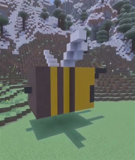 Simple and easy Bee build in minecraft! #minecraft #creative #minecraftbuilding #gaming