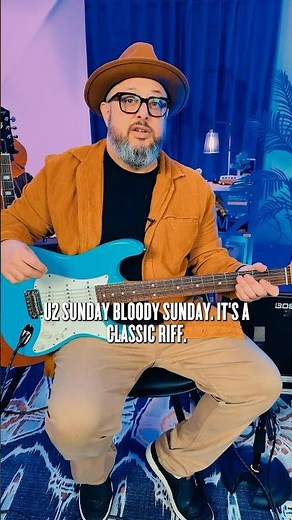 How to play SUNDAY BLOODY SUNDAY by U2 on guitar