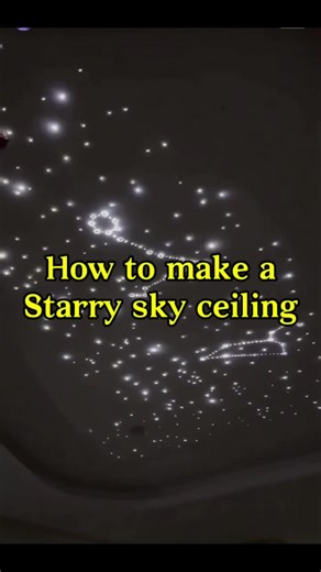 How to make a Starry sky ceiling #diy #starryceiling #starrysky #fiberoptics #livingroom
