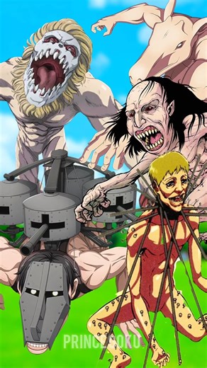 🔥 Levi vs All Colossal Titans 😱 | Beast Titan vs Nine Titans ⚡ Rumbling Titans 💥 | #eren#aot#viral