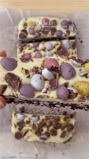 94K views · 17 reactions | EASTER PB CRACKLE SLICE: no-bake, 7 simple...