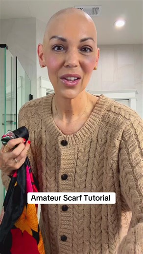 Quick Scarf Tying Tutorial for Bald Heads