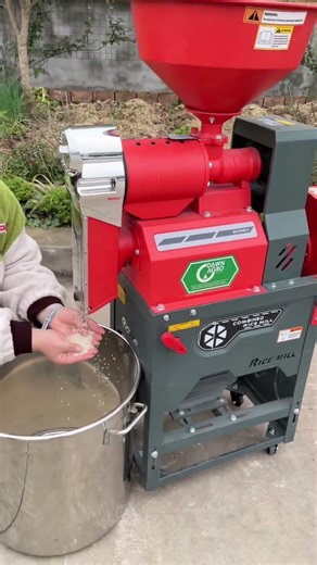 150 kg/h home milling makes meal prep simple and fast.#farmer #machinery #ricemill #dawnagro