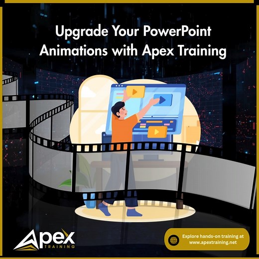 Stop relying on basic transitions that do little to impress. Learn how to use sleek, modern PowerPoint animations that guide attention, highlight key points, and tell a stronger story. When used the right way, animations don’t distract—they elevate your message and make your presentations feel polished and professional. 👉 Enroll now and stand out with PowerPoint skills that actually make an impact. Train with us at www.apextraining.net #PowerPointAnimations #PresentationSkills #PresentationDesi