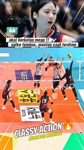 Classy action‼️ mega hard spike finish #volleyball #bolavoli | Eby Vind