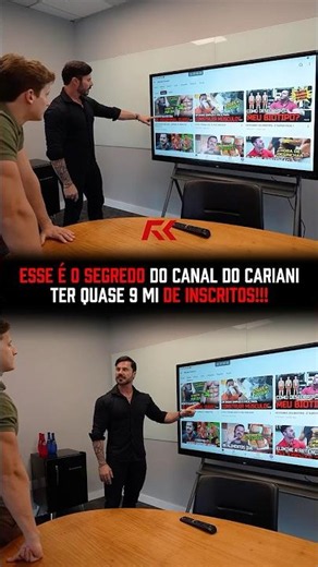 CARIANI revela SEGREDO pro seu CANAL ter quase 9MI de INSCRITOS! #renatocariani #youtube #inscritos