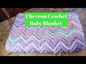 Chevron Baby Blanket Crochet Tutorial for Beginners