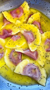 Romantic ruby red ravioli for Valentine’s Day! 🌹 These are inspired by a dish from Veneto called casunziei all’ampezzana—paper-thin half-moon ravioli filled with beets (some also with potatoes, turnips, and/or ricotta) and served with butter & poppy seeds. I’ll admit I don’t really like beets, but let me say this: these will turn any beet-hater into a beet-lover. Not only did I eat them all, but the next day I made MORE because they were that good. I urge you to give them a try! 😊 Full recipe 