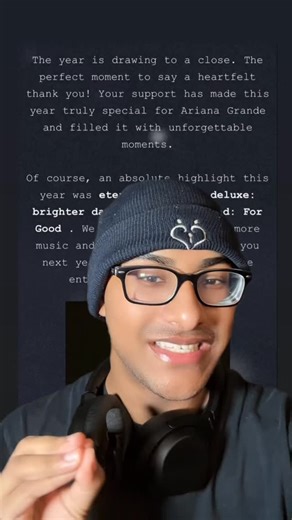 Andrew on Instagram: "ARIANA GRANDE CONFIRMED NEW MUSIC FOR 2026 VIA HER NEWSLETTER🎵 Ariana states that “We can’t wait to share more music and special moments with you next year!”. ARIANATORS ARE EXCITED. 2025 was truly Ariana Grande’s Year. • Ariana won 3 VMAS including ‘Video Of The Year’ for ‘Brighter Days Ahead’. • Ariana becomes the first actress to have back-to-back nominations for the same role for ‘Best Supporting Actress’. • Ariana won ‘Rising Star’ at the Palm Springs Film Featival. •