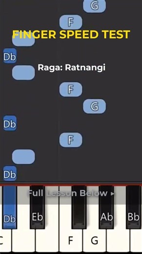 Ratnangi | Finger Speed & Ear Training Challenge 🎹 #Shorts