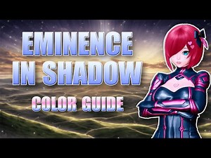 [PSO2NGS] AC Outfits Color Guide - The Eminence In Shadow Style