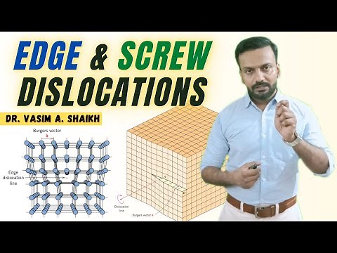 What are Edge & Screw Dislocations in Metals | Imperfections in Solids | Materials Science & Engg.